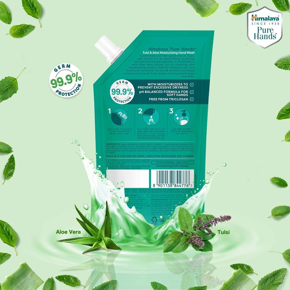 Himalaya Pure Hands | Moisturizing Tulsi and Aloe Hand Wash Refill - 750 ml thumbnail