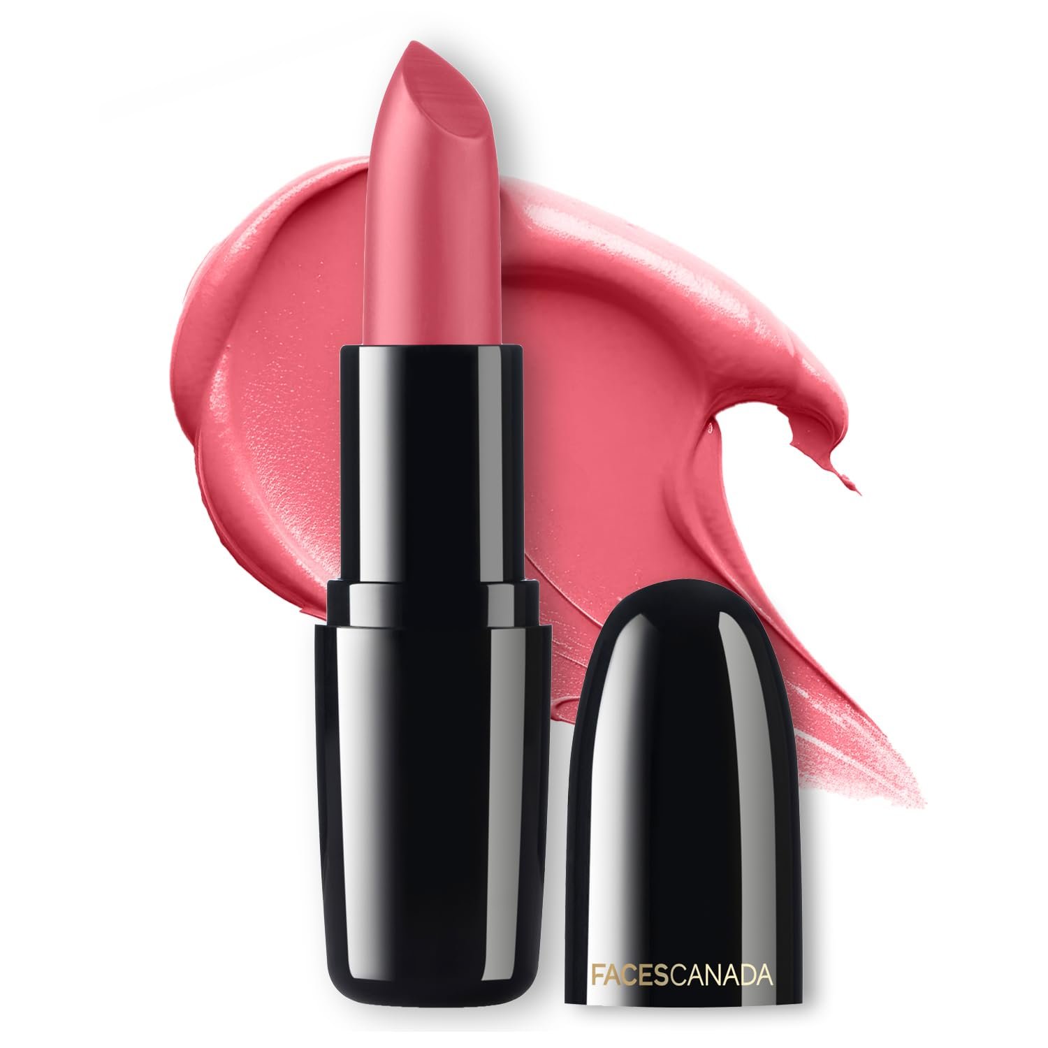 FACES CANADA Weightless Creme Finish Lipstick - Pretty Pink 07, 4g | Creamy Finish | Silky Smooth Texture | Long Lasting Rich Color | Hydrated Lips | Vitamin E, Jojoba Oil, Shea Butter