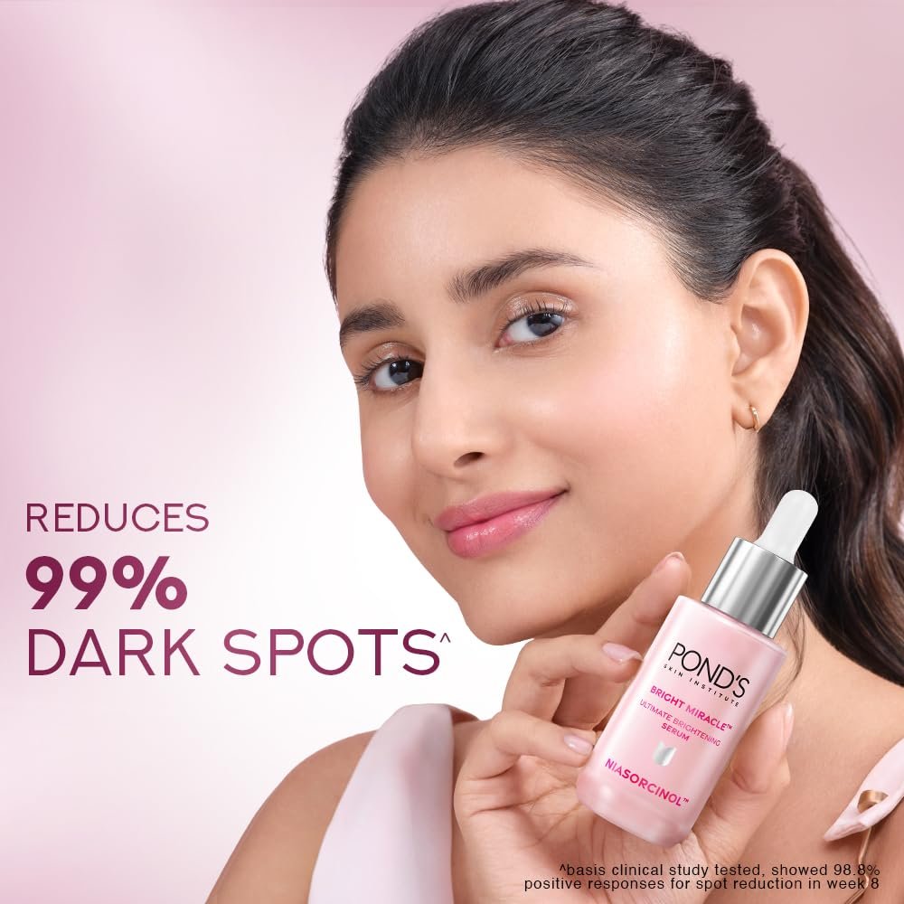 Pond's Bright Beauty Spot-less Glow Serum|| Infused with Hyaluronic Acid|| Vitamin B3|| Gluta-Boost-C|| 30ml thumbnail