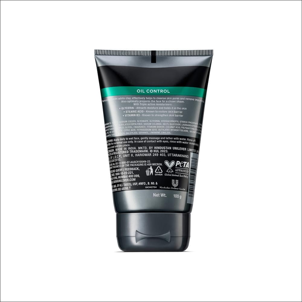 Dove Men+Care Oil Control Face Wash for Men | Deep Cleansing Facial Cleanser for Oil & Impurities | Fresh, Clean & Balanced-Looking Skin | 100ml thumbnail