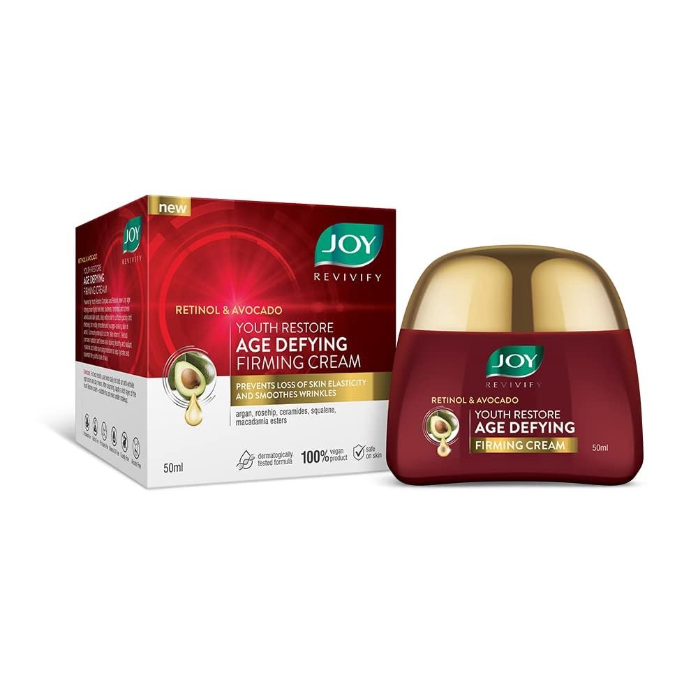Joy Revivify Retinol & Avocado Youth Restore Age-Defying Firming Cream | Nourishing Moisturizer for Firmer, Smoother & Youthful-Looking Skin | 50ml thumbnail