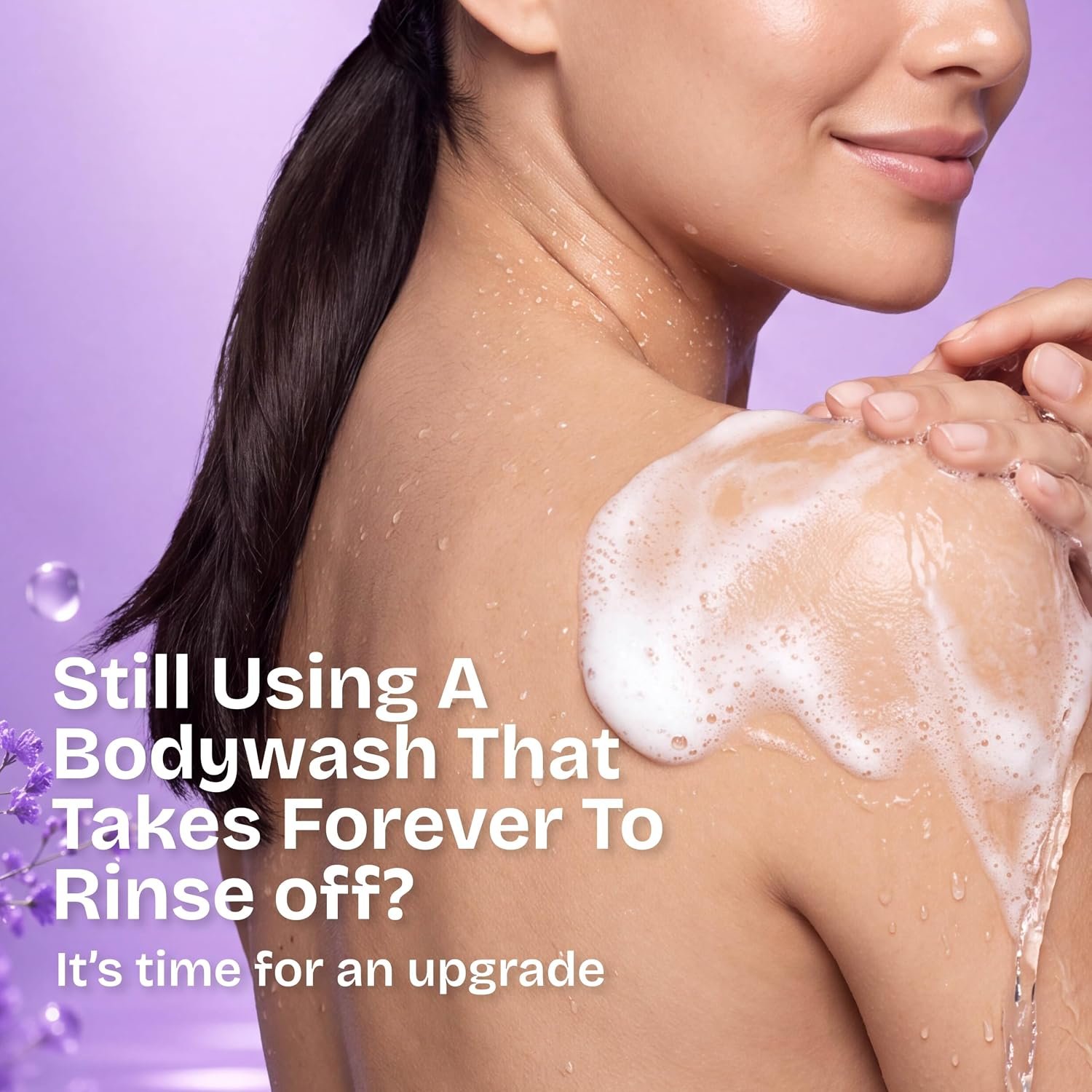 Vivel Lavender & Almond Oil Moisturizing Body Wash | Quick Wash-Off Formula for Soft, Smooth & Nourished-Looking Skin | Daily Body Cleanser | 350ml thumbnail