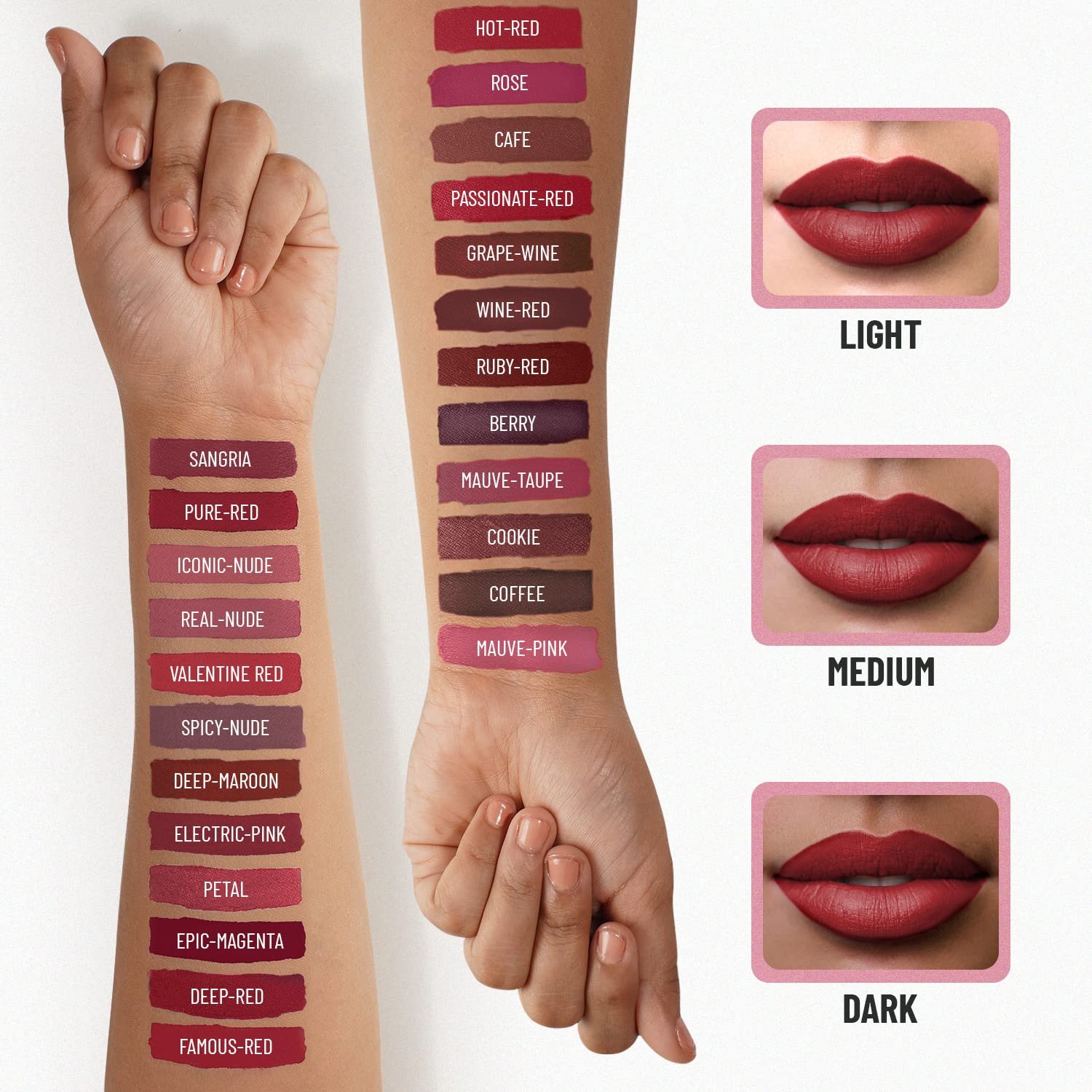 Swiss Beauty Ultra Smooth Matte Lip Liquid Lipstick, Smooth Lip Color, Weightless Finish, Silky Matte Finish, Shade- Real Nude, 6ml thumbnail