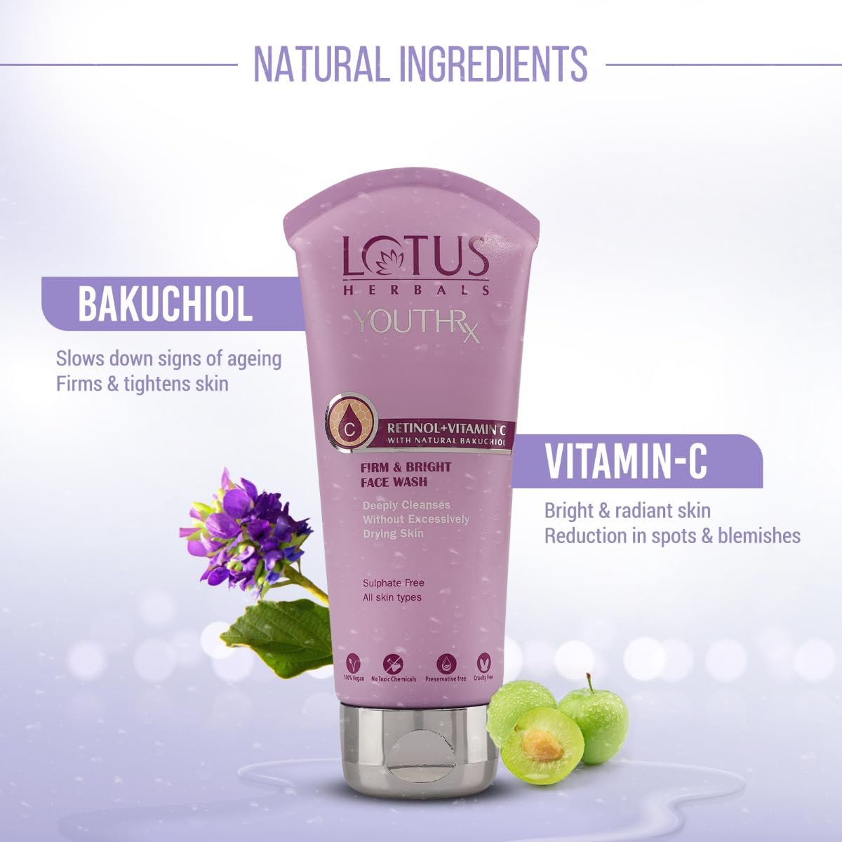 Lotus Herbals YouthRx Firm & Bright Face Wash 100ml thumbnail