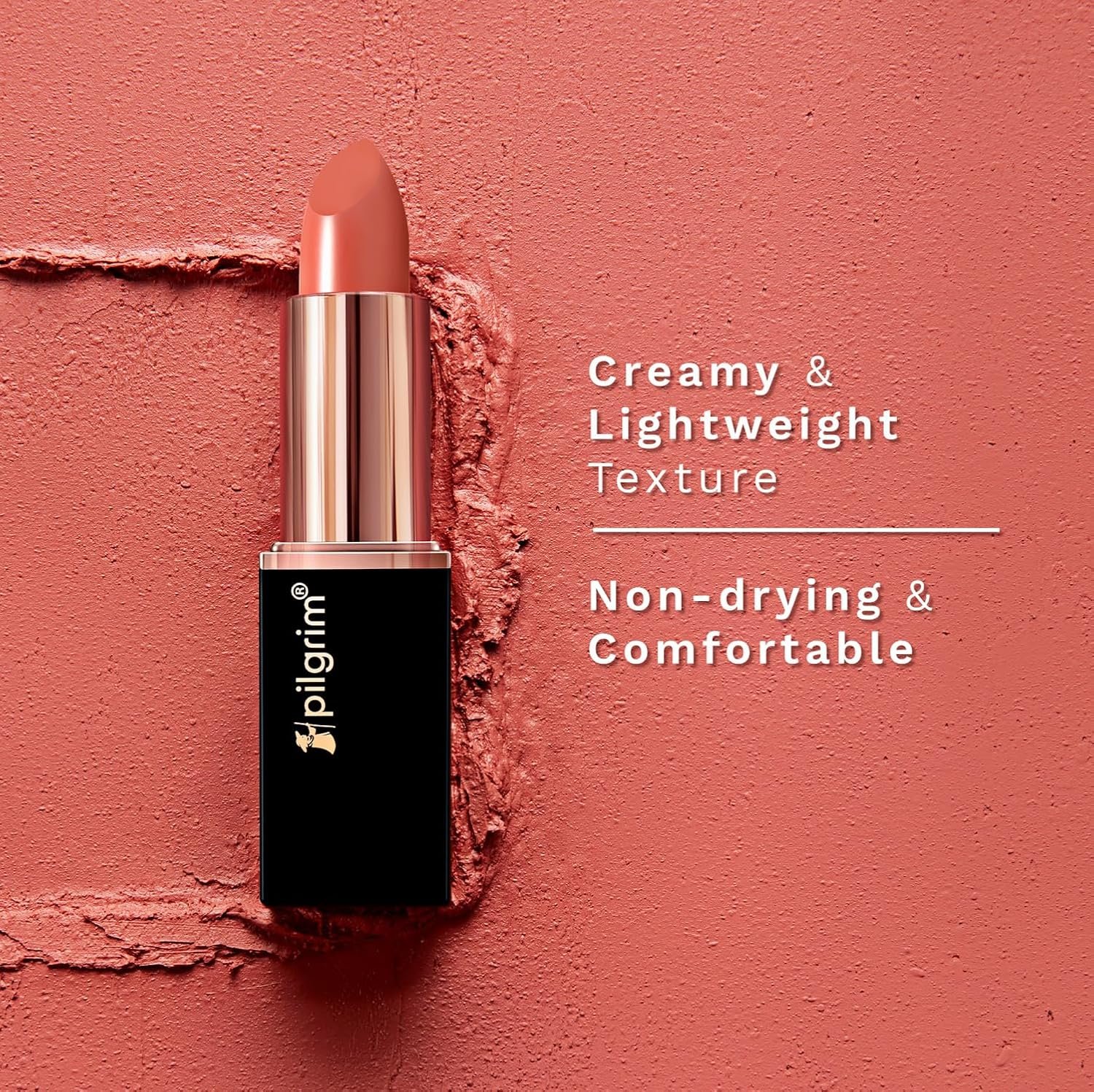 Pilgrim Matte Me Up Bullet Lipstick 4.2g | Creamy, Lightweight, Bold, Non Drying | SPF 30 | Enriched With Hyaluronic Acid & Spanish Squalane | Lipstick for dusky skin tone | Sultry Wine-26 thumbnail