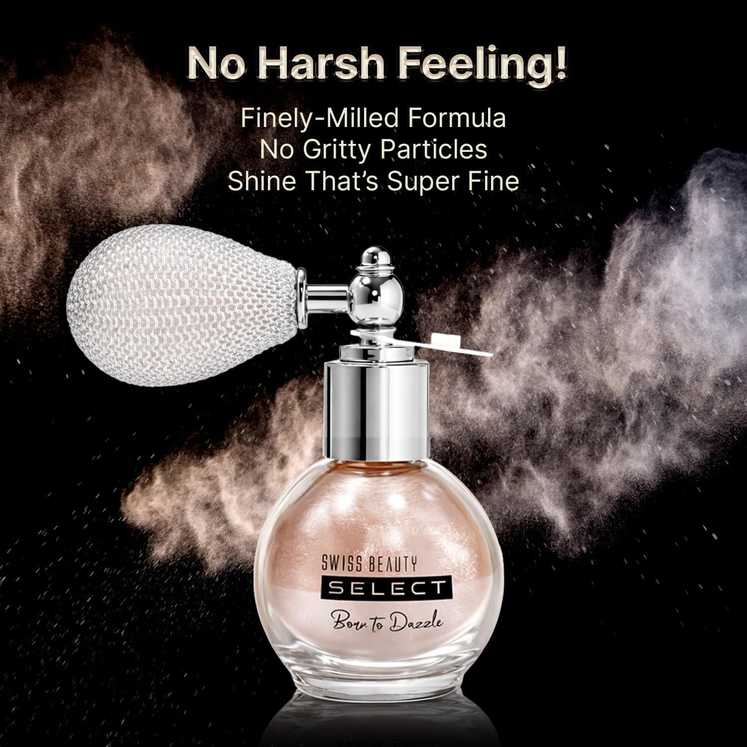 Swiss Beauty Select Born To Dazzle Glitter Spray | Pearlescent Particles | Multidimensional Shine | High-Impact Glow | Lightweight & Blendable | Gentle On The Skin | For Body & Hair | Shade- thumbnail