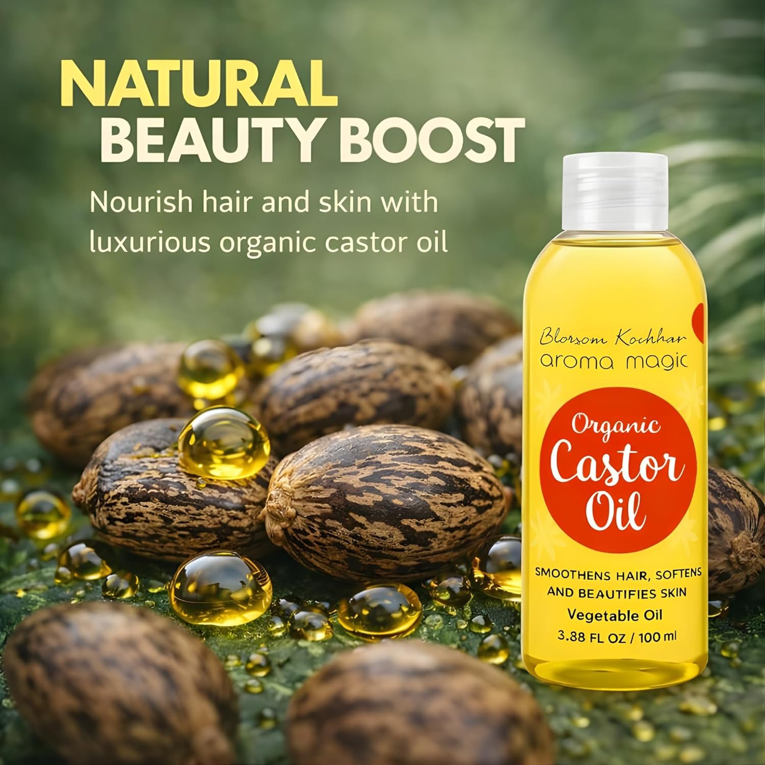 Aroma Magic Organic Castor Oil- 100ml thumbnail
