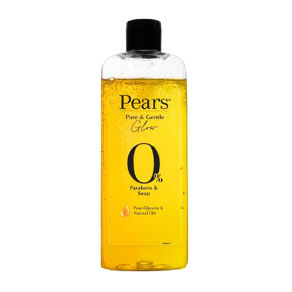 Pears Pure & Gentle Body Wash with 98% Pure Glycerin | Soap-Free & Paraben-Free Hydrating Body Cleanser for Soft, Smooth & Glowing-Looking Skin | 250ml