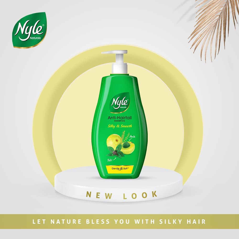 Nyle Naturals Dryness Hydration Shampoo with Tulsi & Aloe Vera | Moisturizing Shampoo for Dry Hair | Helps Cleanse, Hydrate & Soften Hair | 800ml thumbnail