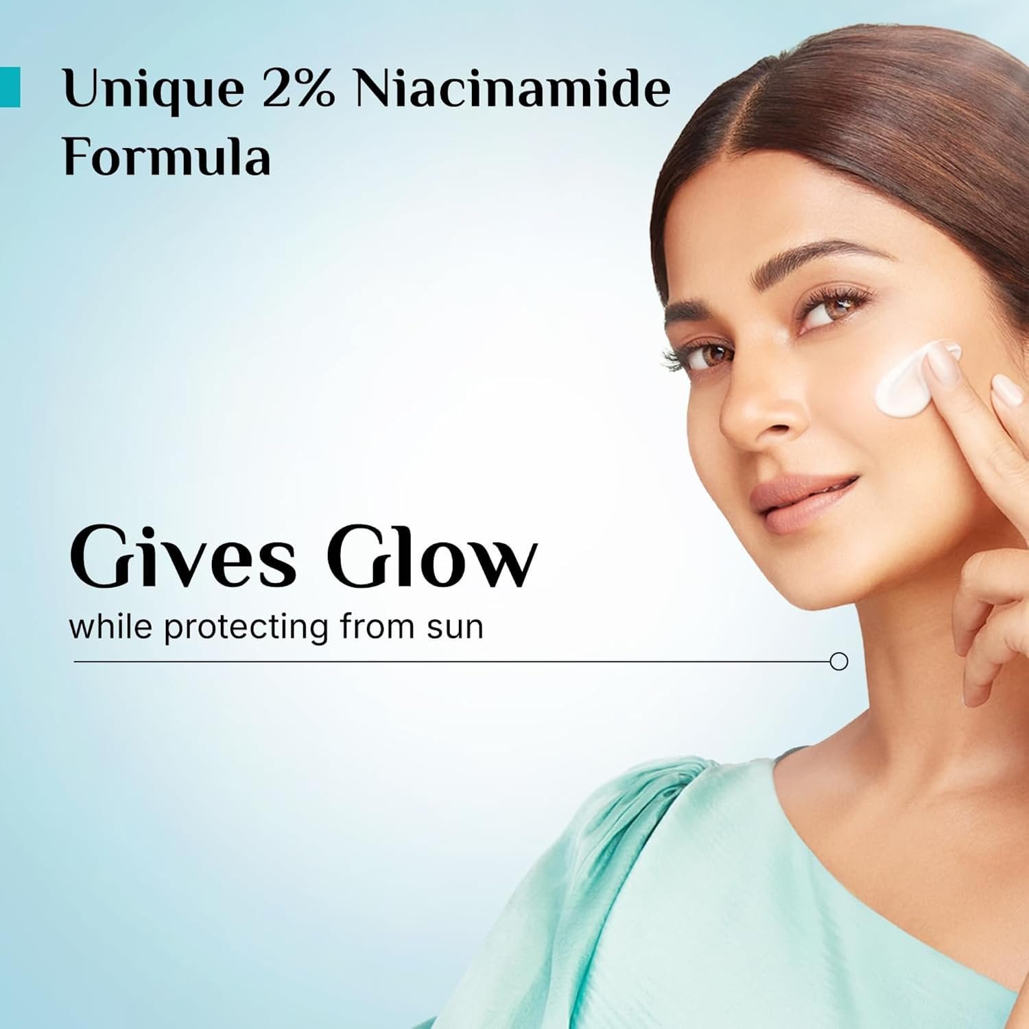 Pilgrim 2% Niacinamide Glow Sunscreen SPF 50 +++ for Women and Men with Spanish Squalane | Enhances Glow, Broad spectrum, Non-greasy, No white cast & Prevents Tanning | All skin types - 50 g thumbnail