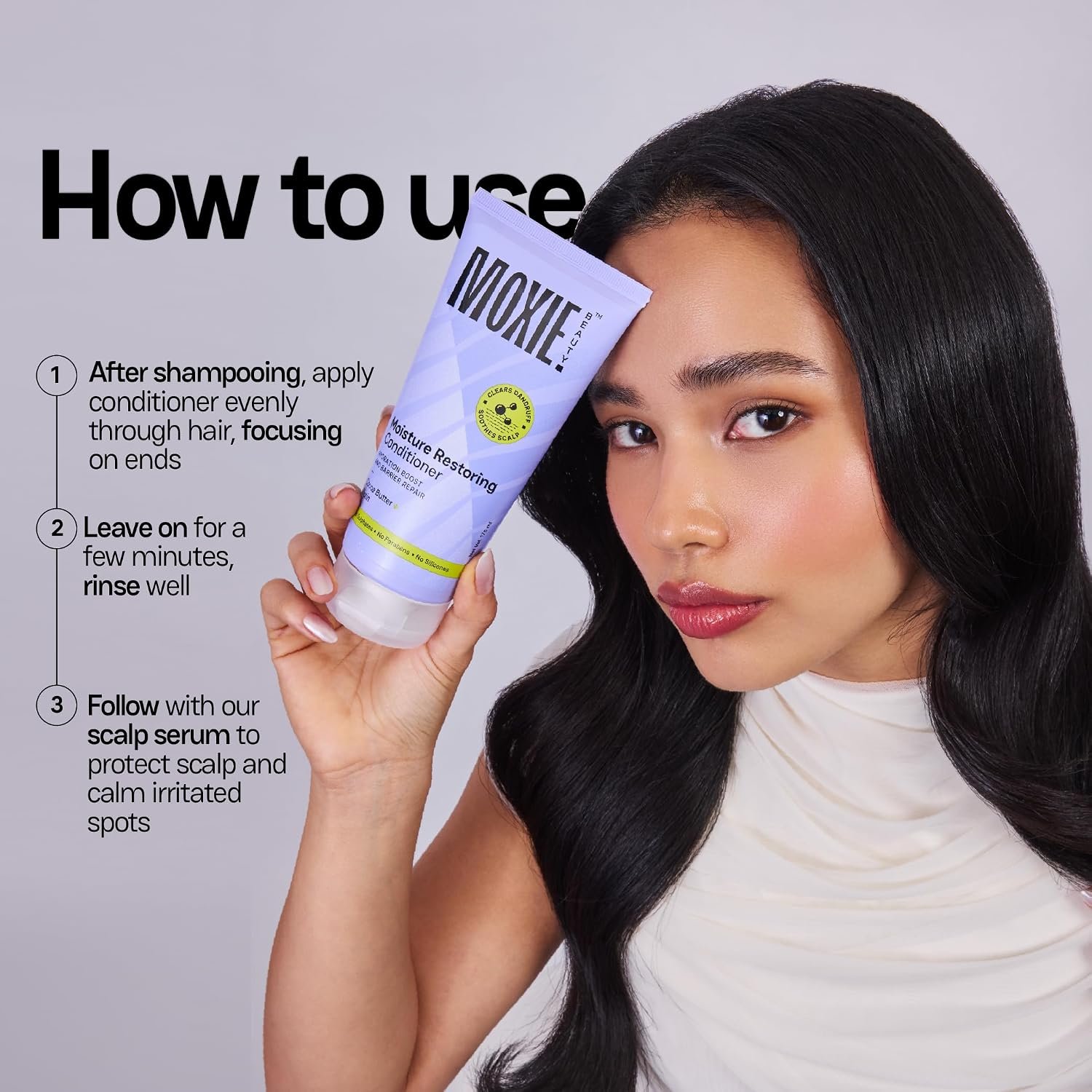 Moxie Beauty Moisture Restoring Conditioner with Cocoa Butter Biotin 175 ml Silicone-Free Conditioner | Cocoa Butter & Biotin | Deep Hydration, Softness & Smoothness | Lightweight Formula thumbnail