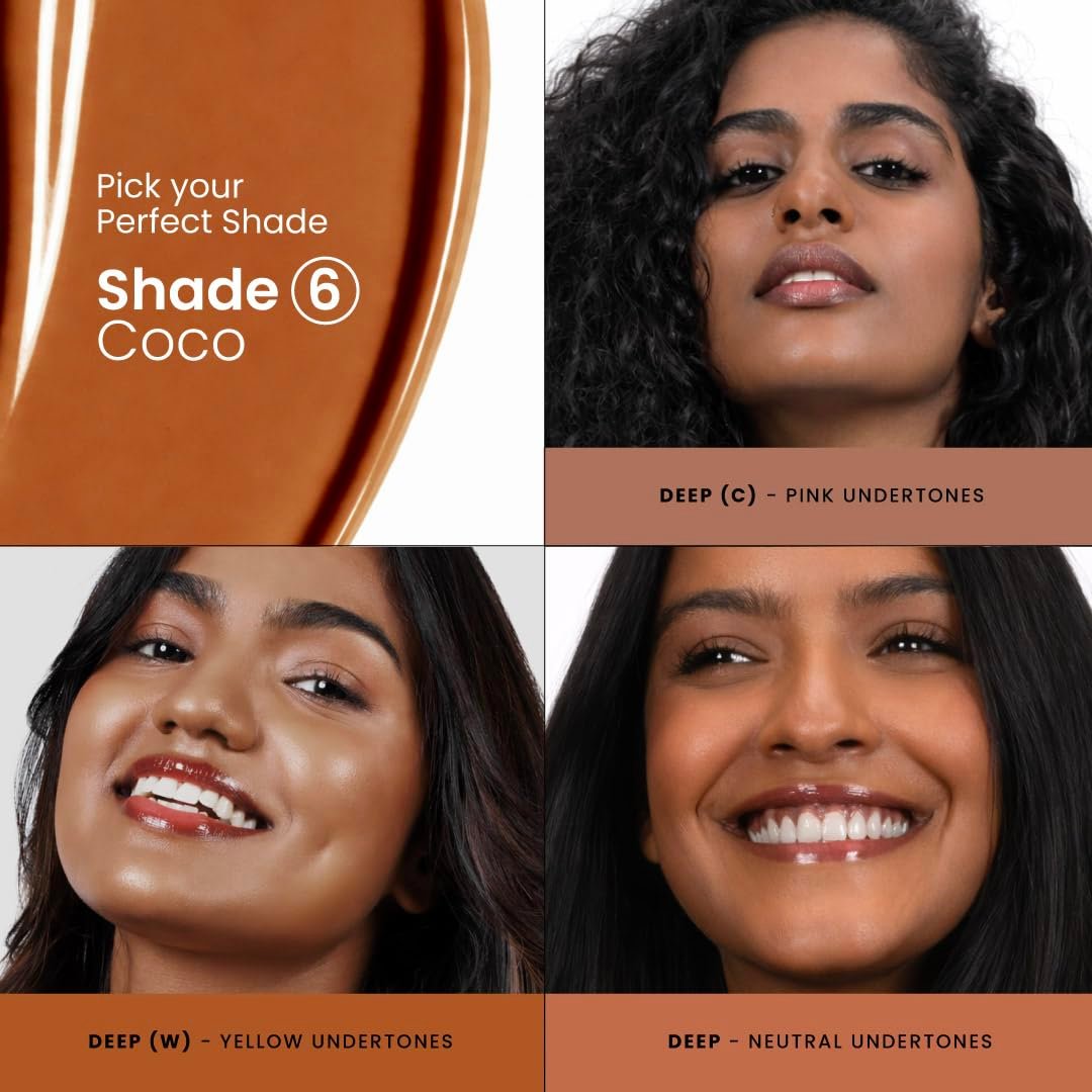 Foxtale SPF 50 PA++++ Tinted Sunscreen, 06 Coco | In-Vivo Tested & UVA/B Protection | Niacinamide & Vitamin E | Daily Wear, Blurs Pores, Evens Tone, Matte Finish, Non-Greasy | 50ml thumbnail