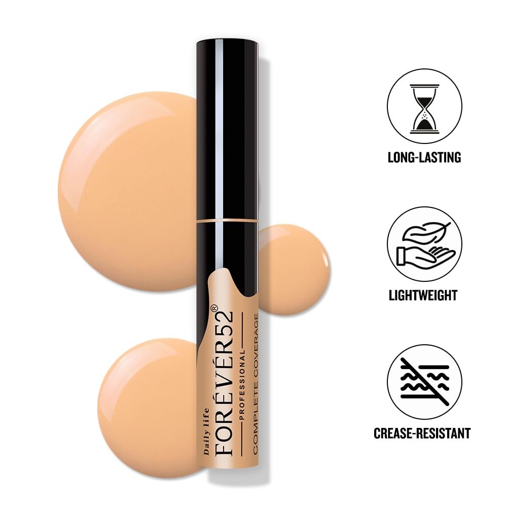 Daily Life Forever52 Complete Coverage Concealer | Easily Blendable, Natural Finish, Crease-Resistant & Buildable Coverage for Face Makeup-Caramel,10g thumbnail