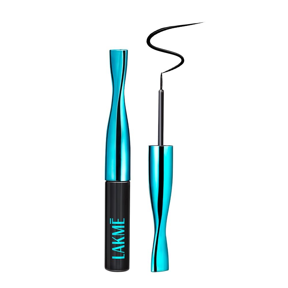 LAKME 9to5 Eyeconic Waterproof Liquid Eyeliner, Intense Black, 4.5 ml