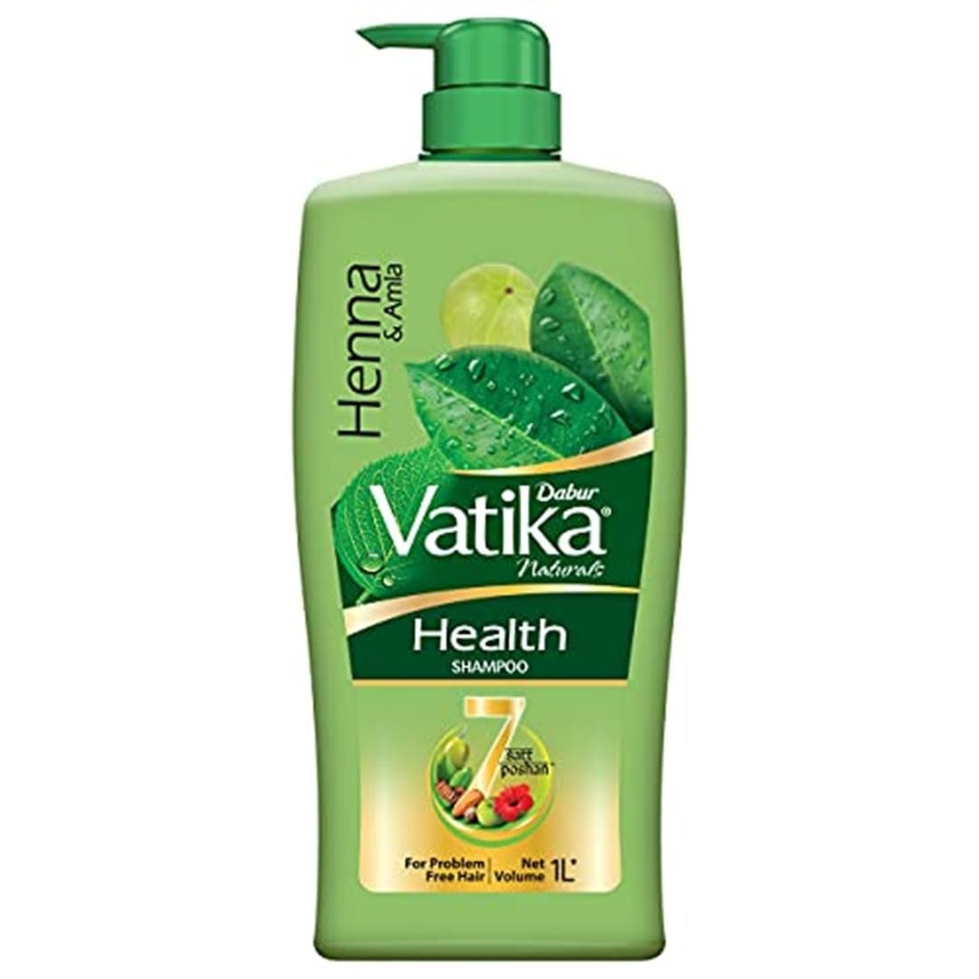 Dabur Vatika Health Shampoo with Henna & Amla | Nourishing Shampoo for Strong, Healthy-Looking & Manageable Hair | 1L thumbnail