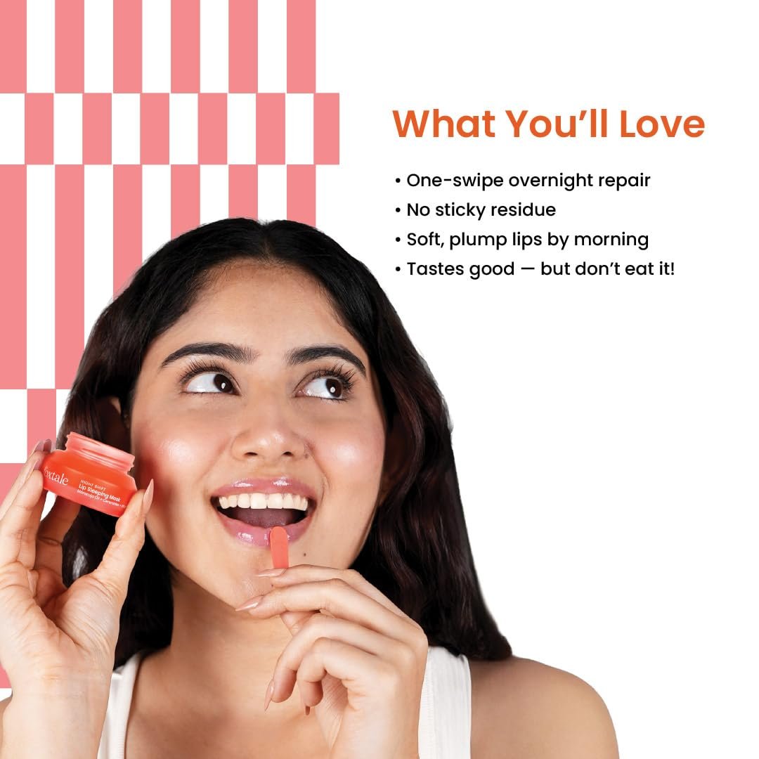 Foxtale Lip Sleeping Mask | With Maracuja Oil, Ceramides & Vitamin E | Repairs Dry, Cracked Lips Overnight | Cushions, Plumps & Hydrates | Tastes Like Watermelon | For All Skin Types | thumbnail