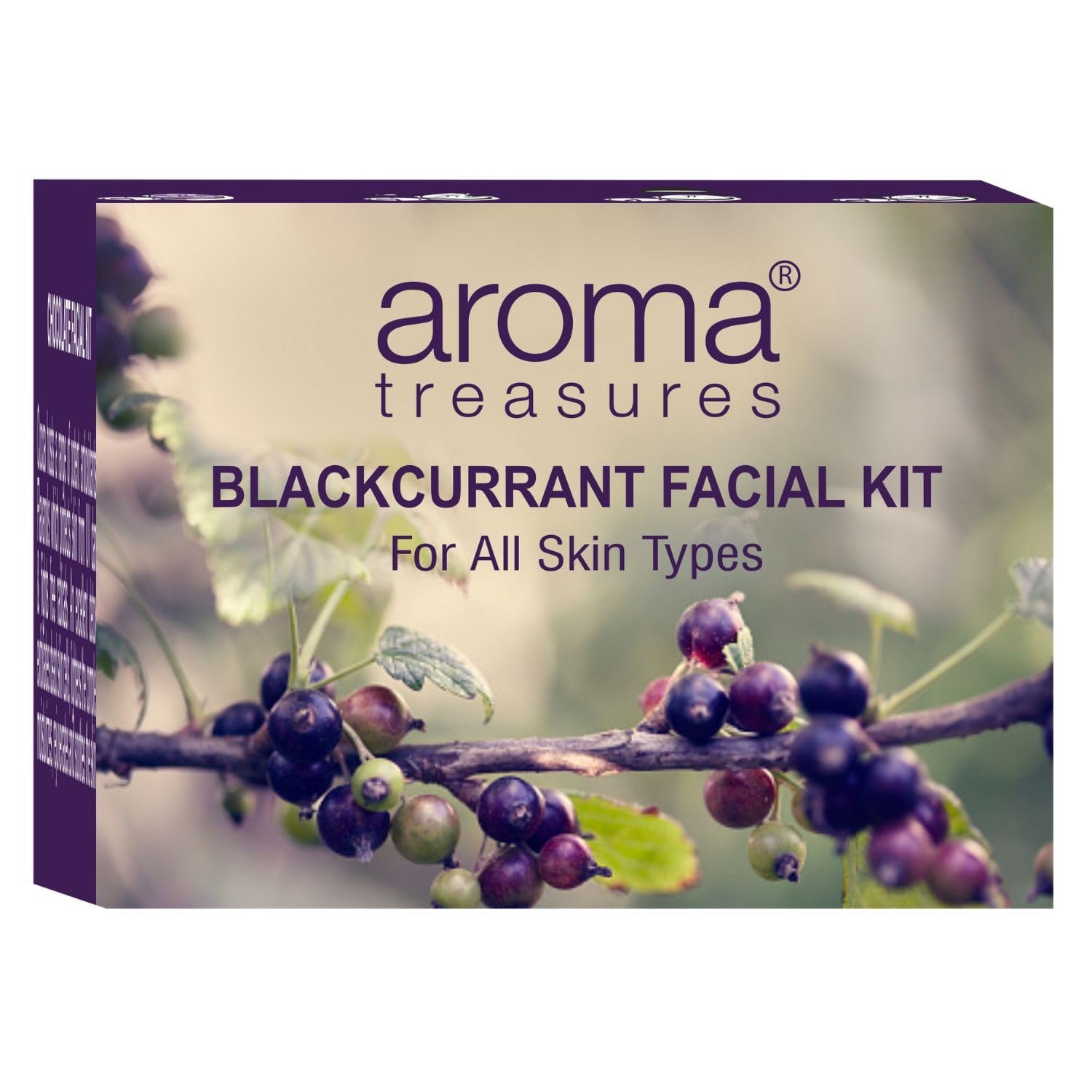 Aroma treasures Blackcurrant Facial Kit for all skin type (One time use kit)