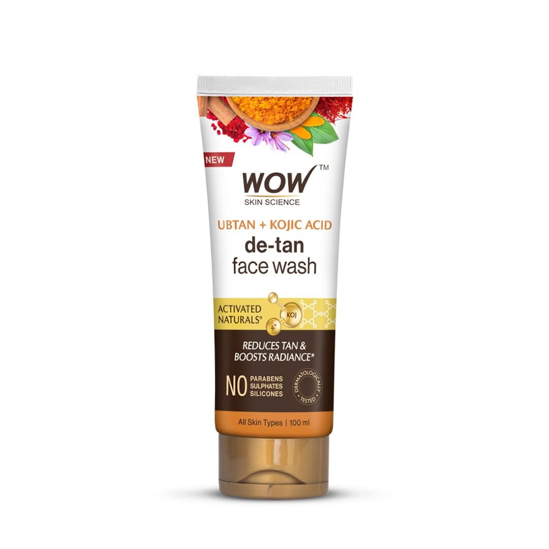 WOW Skin Science Ubtan Cleansing Face Wash | Turmeric & Saffron | All Skin Types | Clear, Glowing Skin | 100% Vegan | Paraben & Sulphates Free | For Women & Men | 100 ml thumbnail