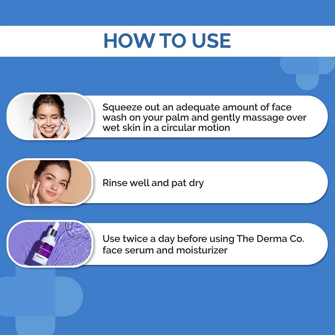 The Derma Co 1% Salicylic Acid Gel Face Wash with Salicylic Acid & Witch Hazel for Active Acne - 100 ml thumbnail