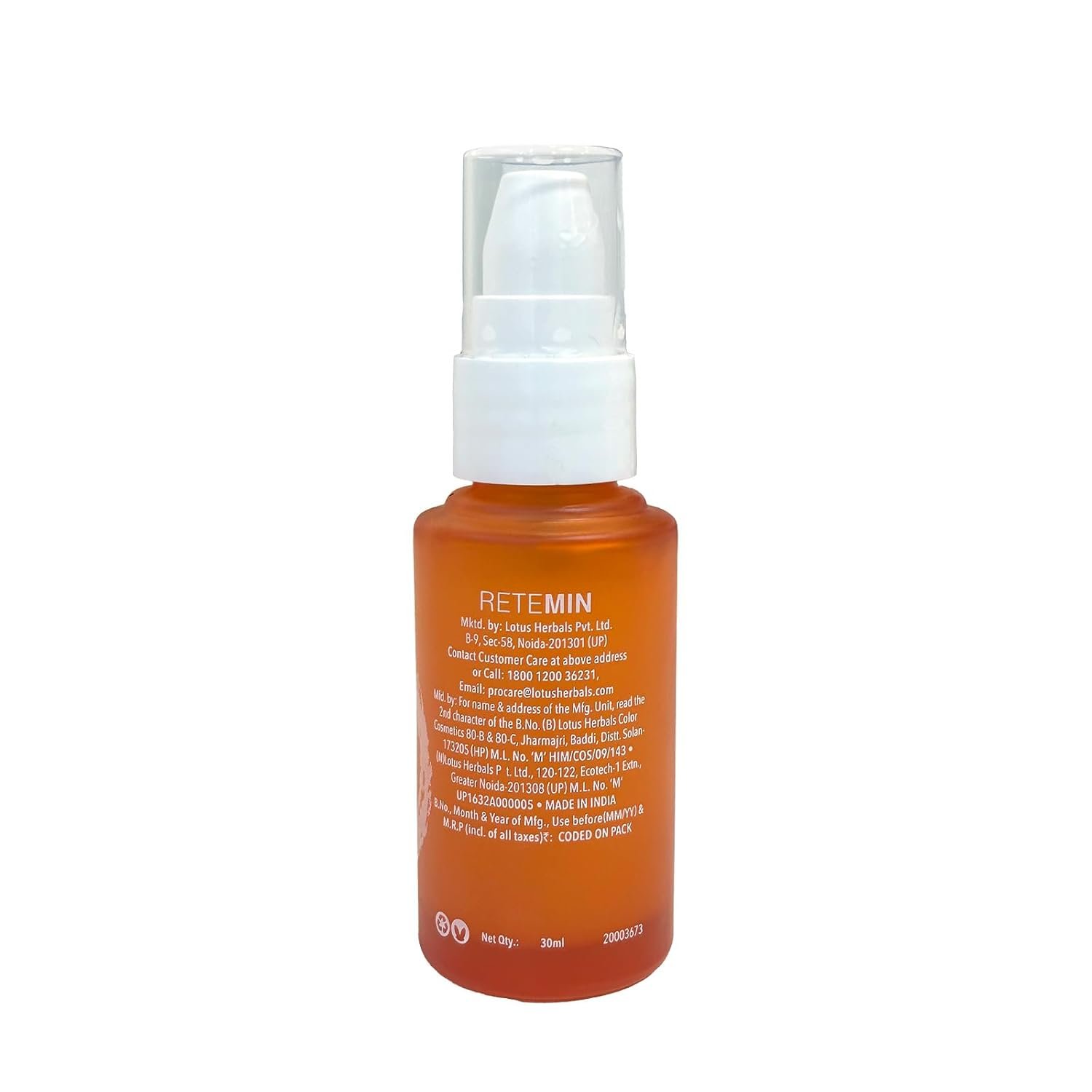 Lotus Professional Retemin Plant Retinol + Vitamin C Brightening Super Booster Face Serum 30ml thumbnail