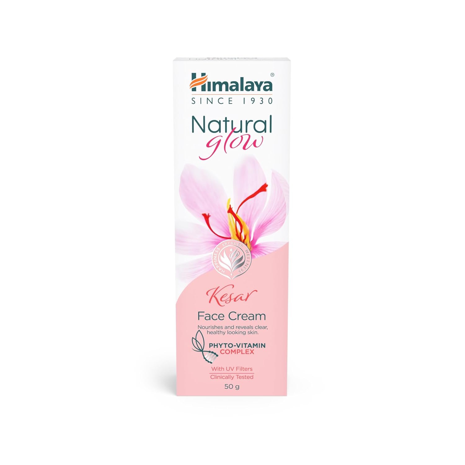 Himalaya Natural Glow Kesar Face Cream | Even-Toned Radiant Skin with Natural Glow | with Kesar Niacinamide & Vitamin E | Phyto-Vitamin Complex | Non-Greasy | Paraben-Free | 50g thumbnail