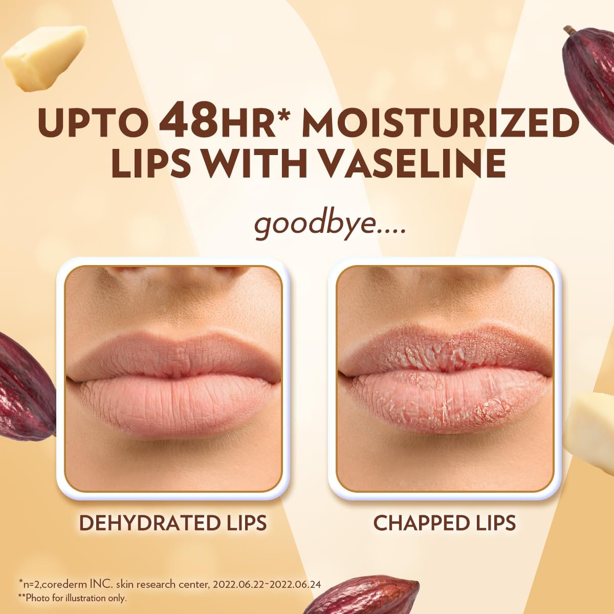 Vaseline Lip Care | Cocoa Butter Lip Balm Stick | up to 48Hr moisturization | with cocoa & shea butter | made in South Korea | 4.8g thumbnail