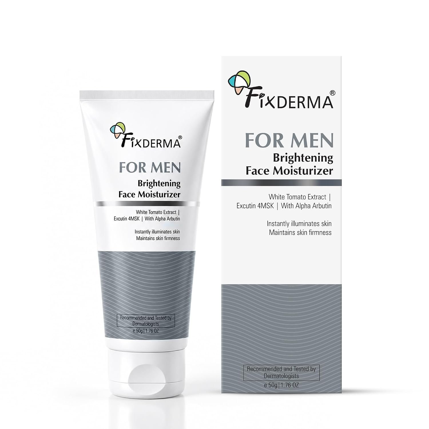 Fixderma Brightening Face Moisturizer for Men | Helps Reduce & Even Skin Tone | Hydrating Moisturizer for Bright, Smooth & Healthy-Looking Skin | 50g thumbnail