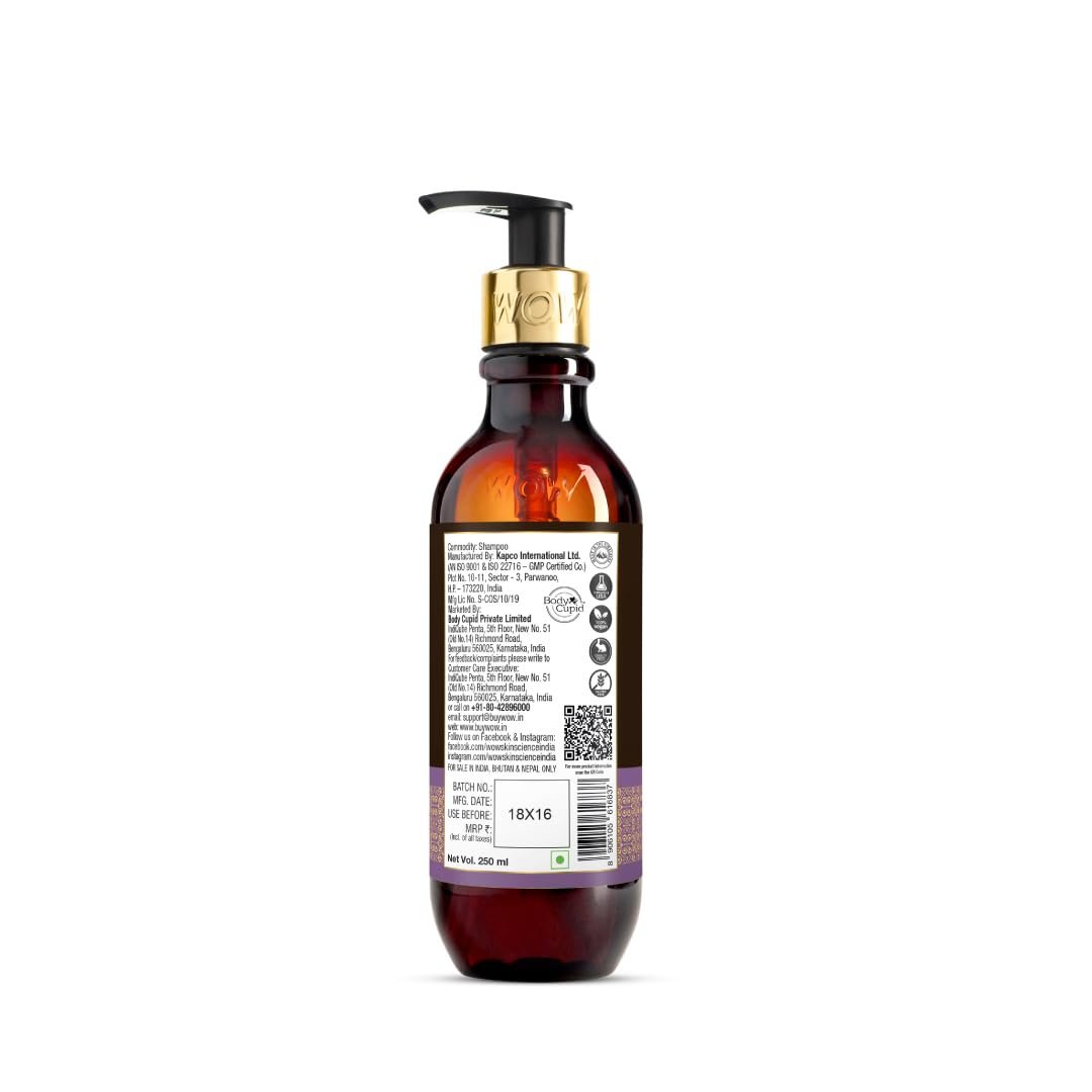 WOW Skin Science Onion + Collagen Anti-Hairfall Shampoo | Controls Hair fall | Helps Strengthen Hair | No Sulphate No Paraben | For Men & Women - 250ml thumbnail