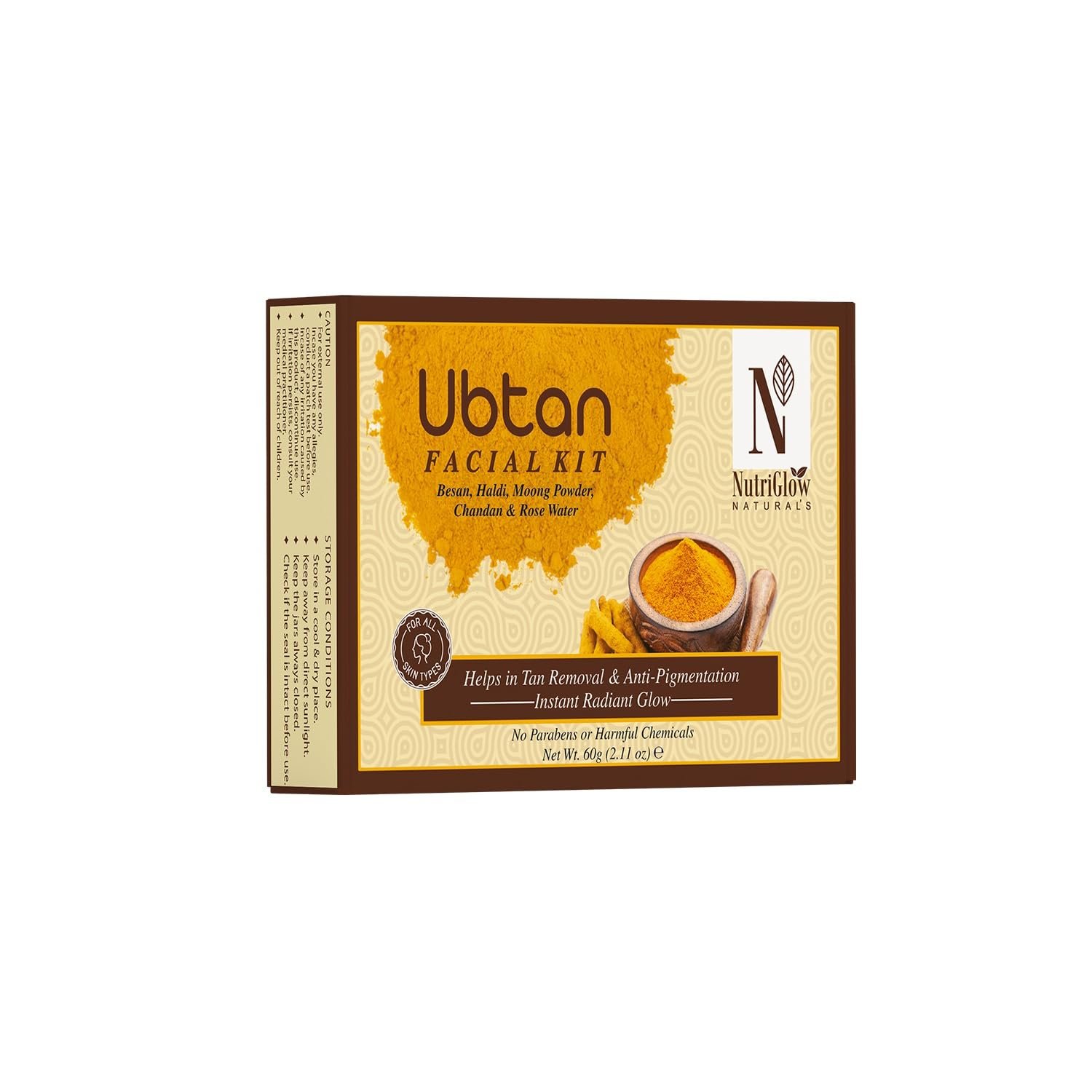 NutriGlow NATURAL'S Ubtan Facial Kit 60g