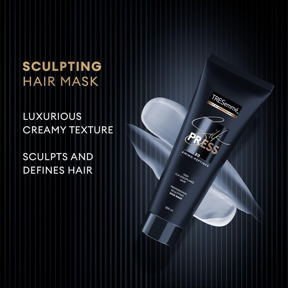 TRESemme Silk Press Sculpting Hair Mask 200ml | Intense Nourishing Hair Mask | Intense Smoothening | Smoother and Shinier | Sleeker Hair thumbnail