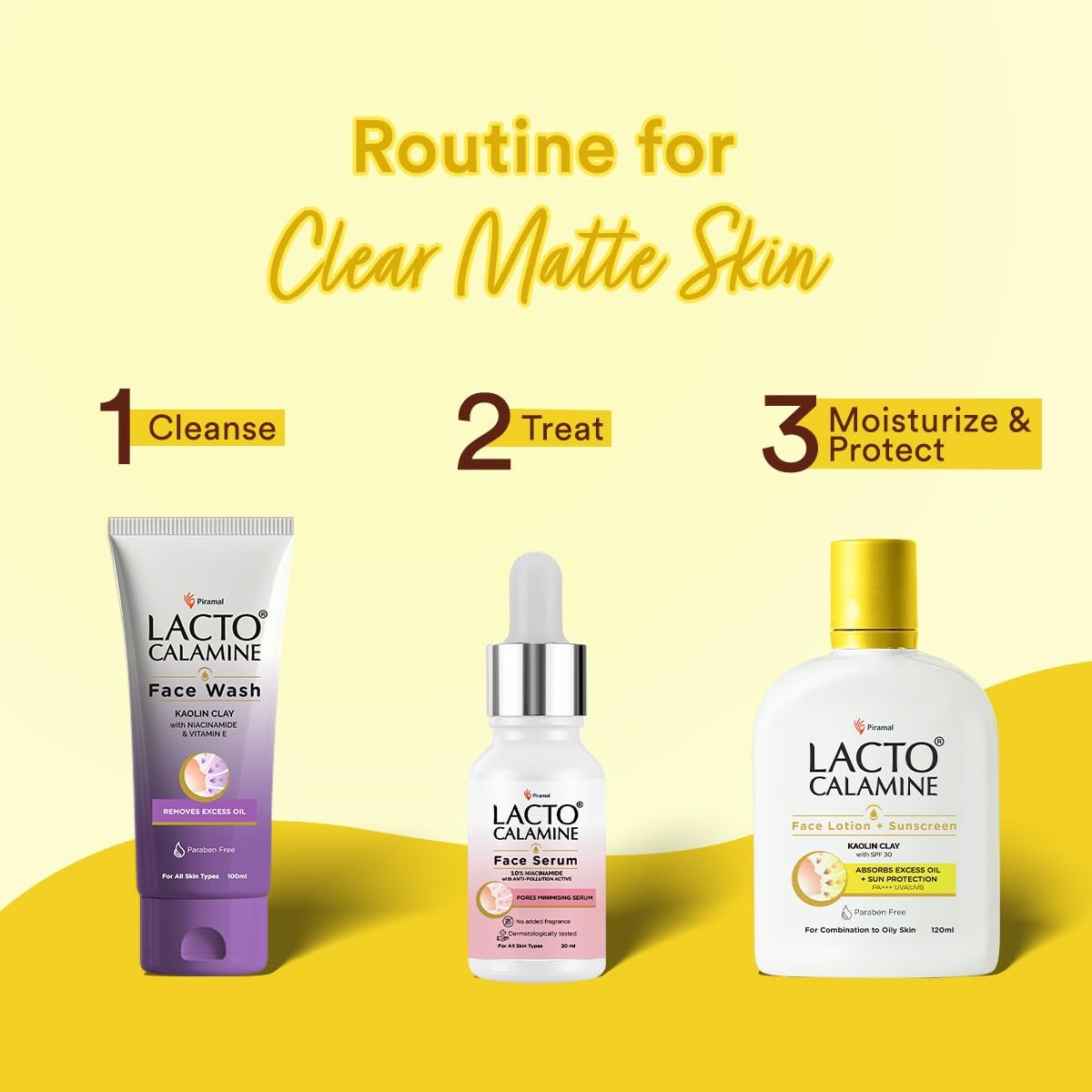 Lacto Calamine Sunscreen Lotion with SPF 30 | 120ml |UVA + UVB PA+++ | Kaolin Clay & Zinc Oxide | Daily Face Moisturizer For Oily Skin | thumbnail