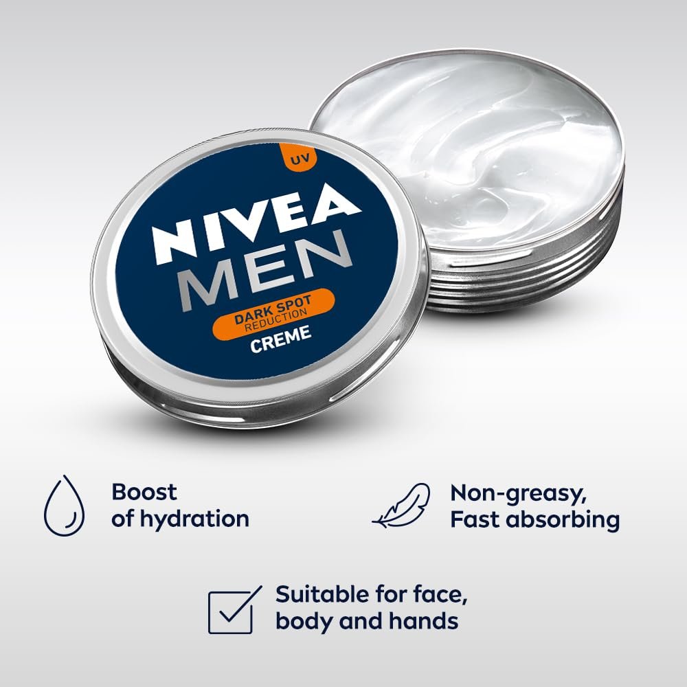 Nivea Men Creme, Dark Spot Reduction, Non Greasy Moisturizer, Cream With Uv Protect, 150 ml thumbnail