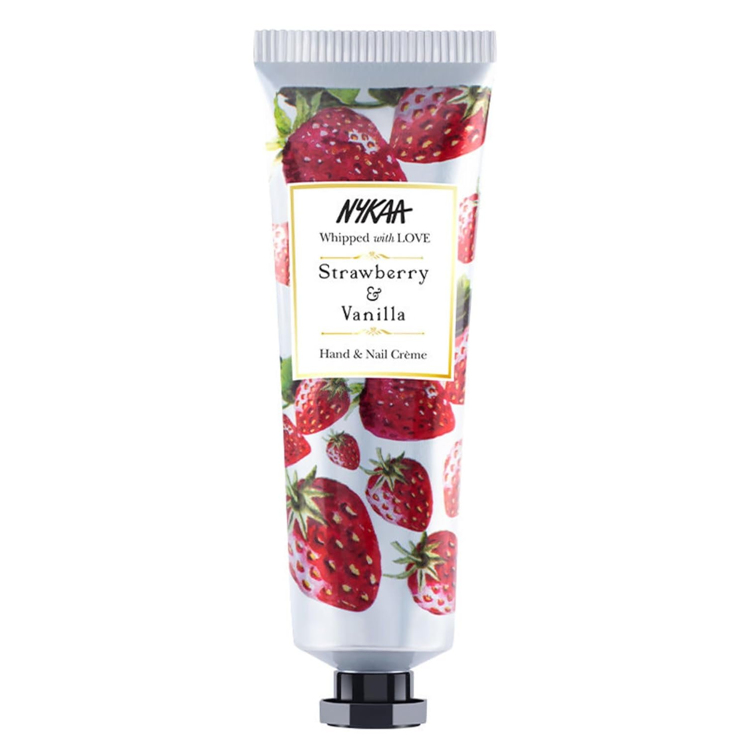 Nykaa Naturals Strawberry & Vanilla Hand & Nail Creme, 30ml| With Avocado, Almond Oil, Jojoba Oil & Hyaluronic Acid| Moisturises & Nourishes Skin| Combats Dryness| Non-Greasy & Non-Sticky Fo thumbnail