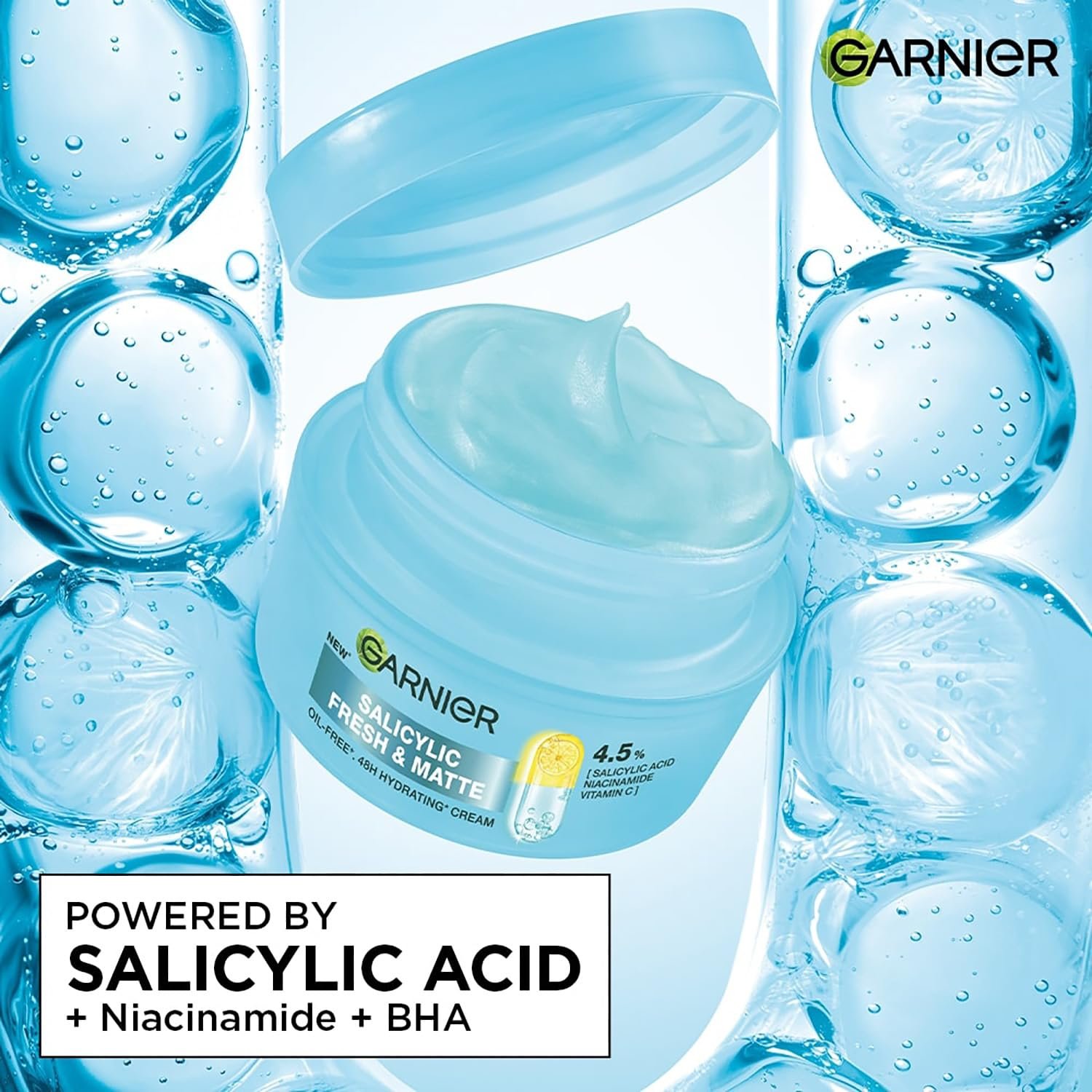 Garnier Fresh & Matte Salicylic Acid Sorbet Gel Face Moisturizer, 45g thumbnail