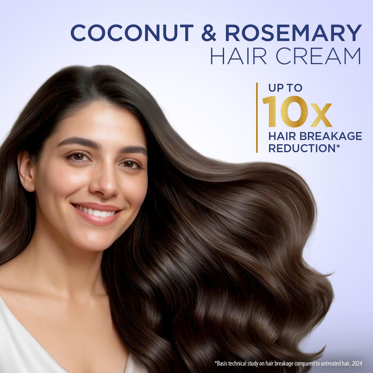 Parachute Advanced Coconut & Rosemary Hair Cream 210ml | Anti – HairFall | 10X Breakage Reduction | 2X Smoother, Softer | For Men & Women thumbnail