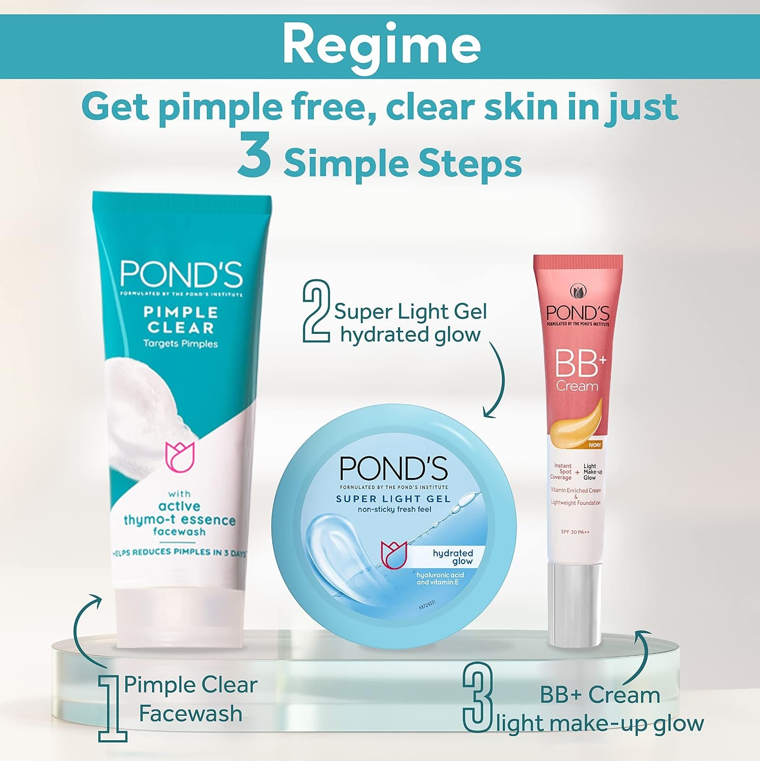 POND's Pimple Clear, Facewash, 100G, For Glowing Skin, With Active Thymo-T Essence Formula, Helps Reduce Pimples In 3 Days, Face Wash Controls Oil, Reduces Blackheads thumbnail