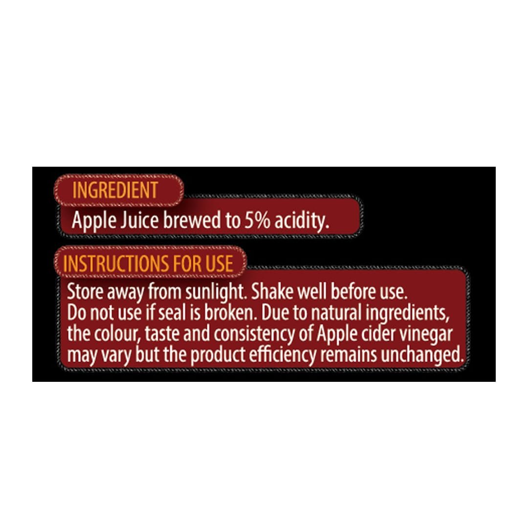 Dabur Himalayan Apple Cider Vinegar | Natural Apple Cider Vinegar for Everyday Wellness & Healthy Lifestyle | 500ml thumbnail