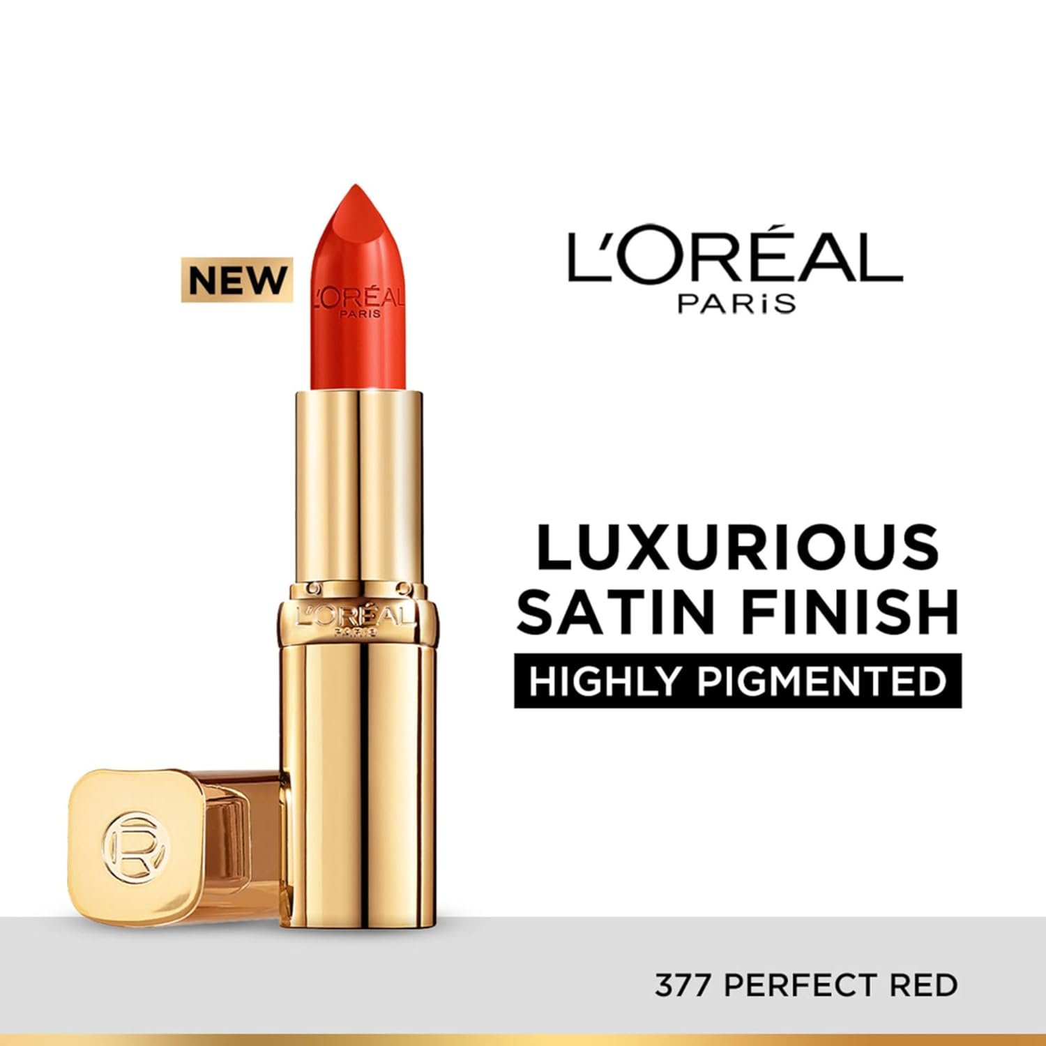 L'Oréal Paris Color Riche Satin Lipstick, 377 Perfect Red thumbnail