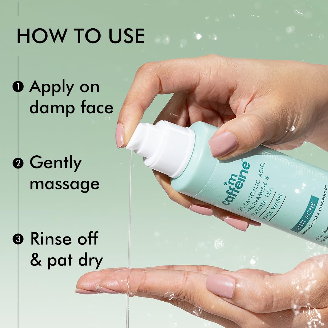 mcaffeine 2% Salicylic Acid Niacinamide & Matcha Tea Face Wash|Anti Acne Cleanser For Pimples|Suitable For Acne Prone & Oily Skin|Fights 99% Bacteria| Face Wash For Women And Men-100 Ml thumbnail