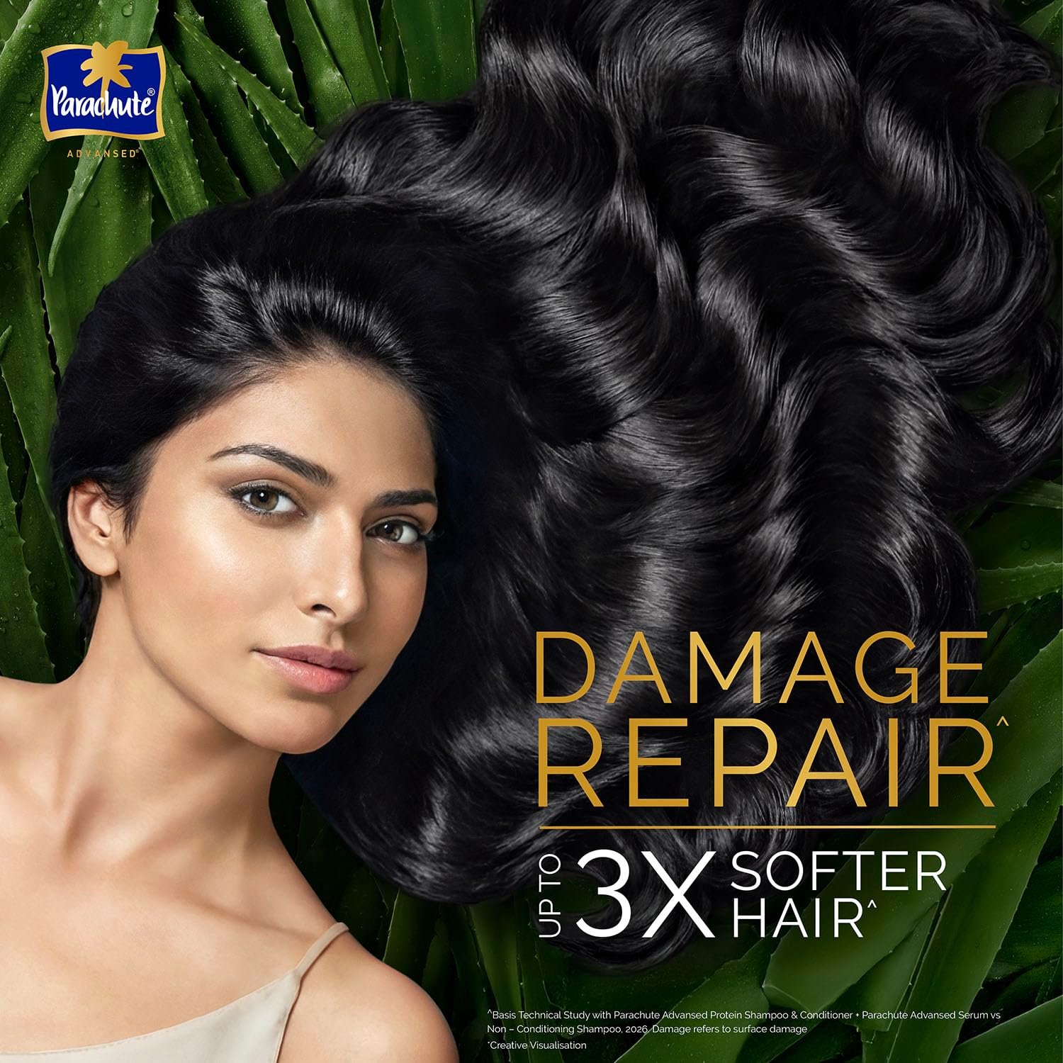 Parachute Advansed Protein Shampoo | with Coconut Milk and Aloe Vera | For up to 100% Damage Repair & up to 3X Softer Hair | Paraben-Free | For Men & Women | 1.2L thumbnail
