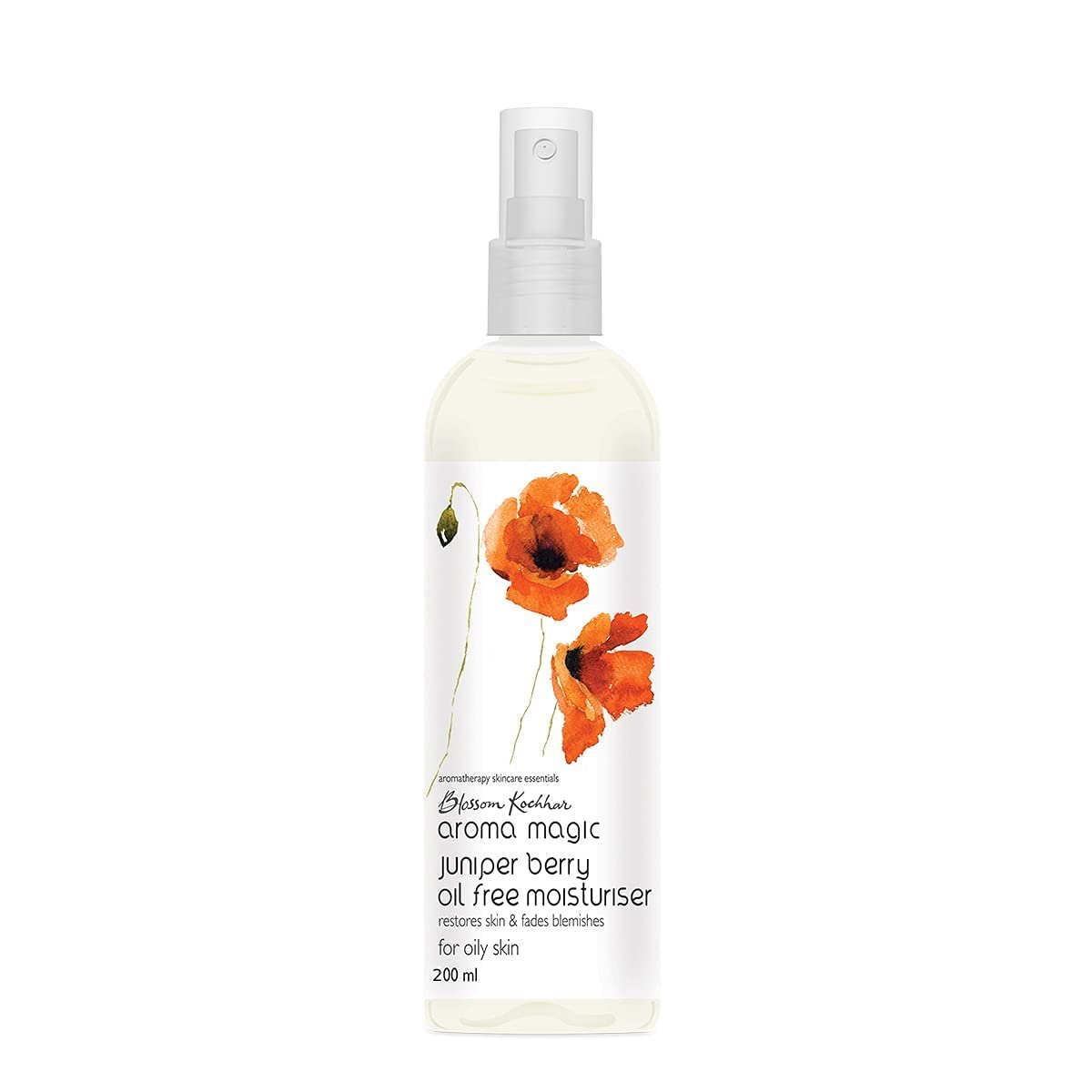 Aroma Magic Juniper Berry Oil Free Moisturiser SPF 15 | brightens, fades blemishes & heals acne| cucumber extracts, patchouli & lemongrass essential oils, jojoba oil| for Oily Skin - 200 ml