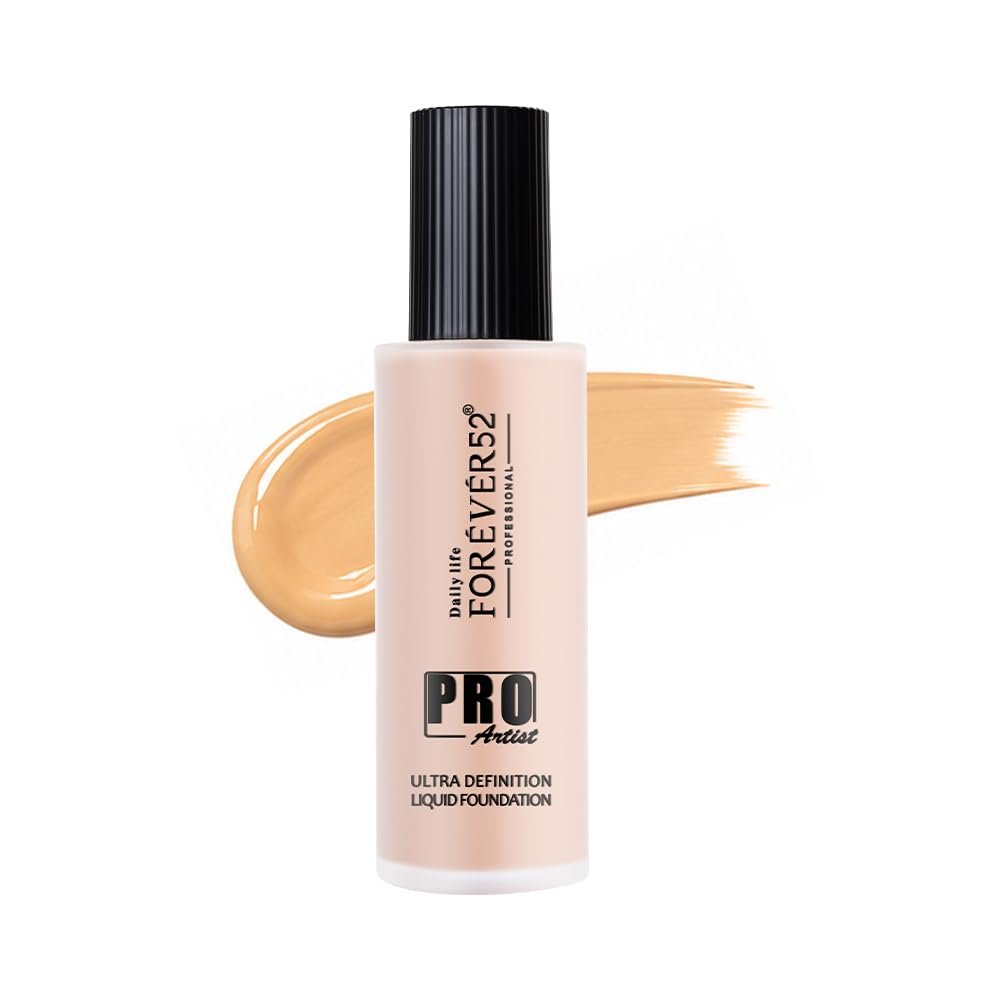 Daily Life Forever52 Pro Artist Ultra Definition Liquid Foundation | Long Lasting, Full Coverage, 24H, Waterproof & Sweatproof, Lightweight Hydrating, Oil-Free Formula - Milk Cake (60ML)