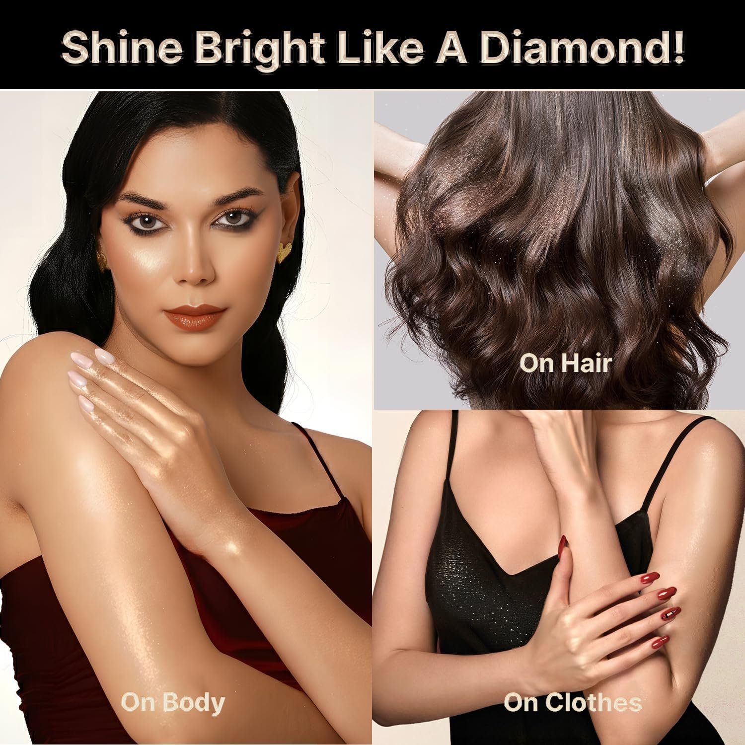 Swiss Beauty Select Born To Dazzle Glitter Spray | Pearlescent Particles | Multidimensional Shine | High-Impact Glow | Lightweight & Blendable | Gentle On The Skin | For Body & Hair | Shade- thumbnail