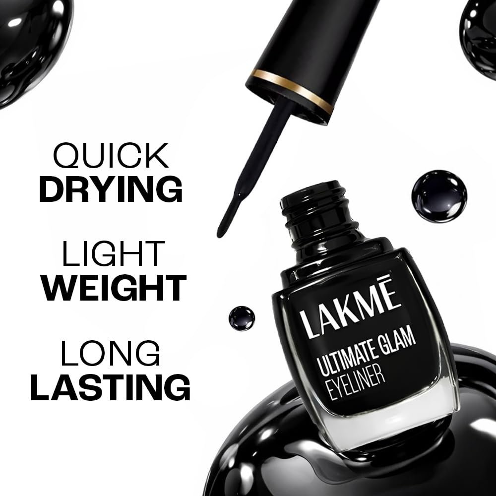 Lakme Ultimate Glam Eye Liner, Semi Matte 9ml thumbnail