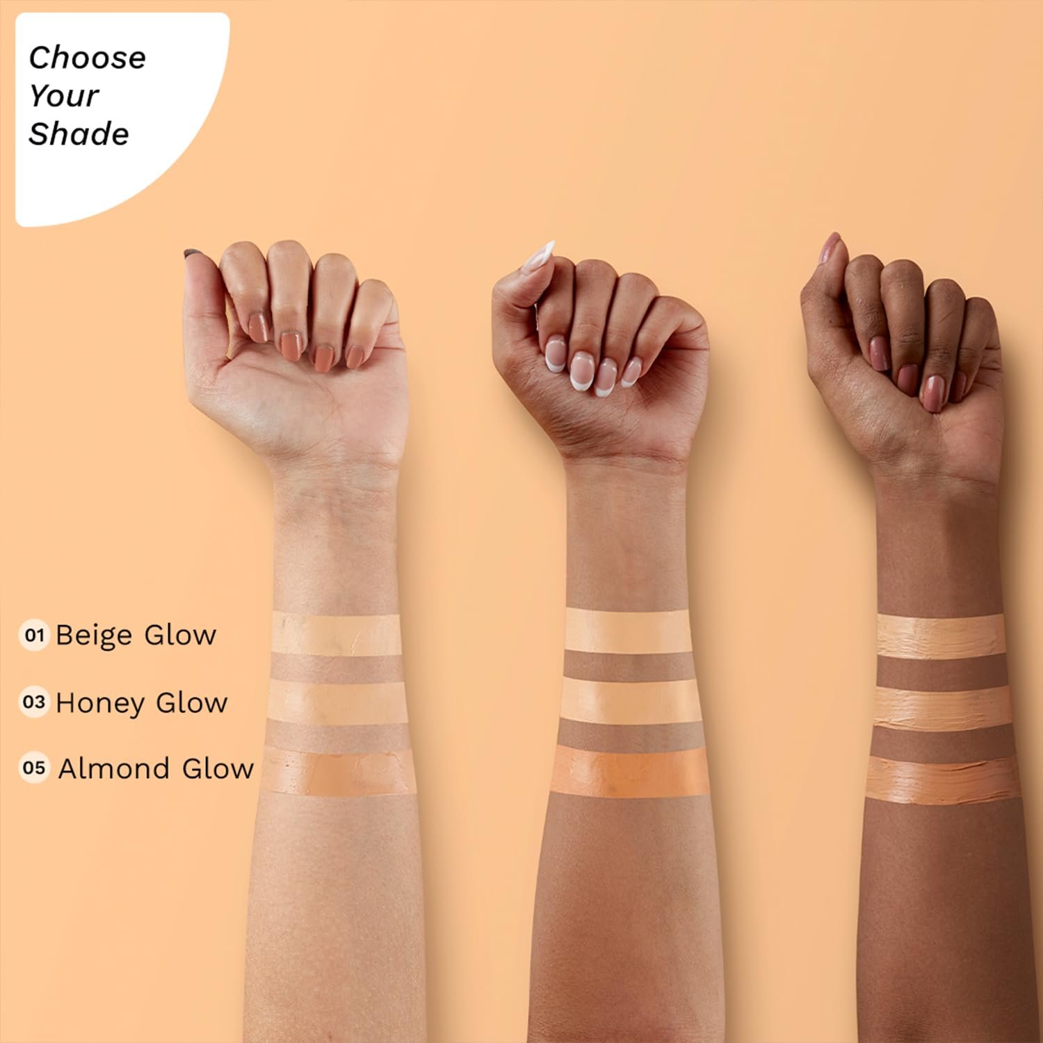 Pilgrim Honey Glow 3-In-1 Natural Bb Cream Medium Coverage For All Skin Types Spf 50 Pa++++ With Niacinamide, Hyaluronic Acid & Vit C - 30G thumbnail