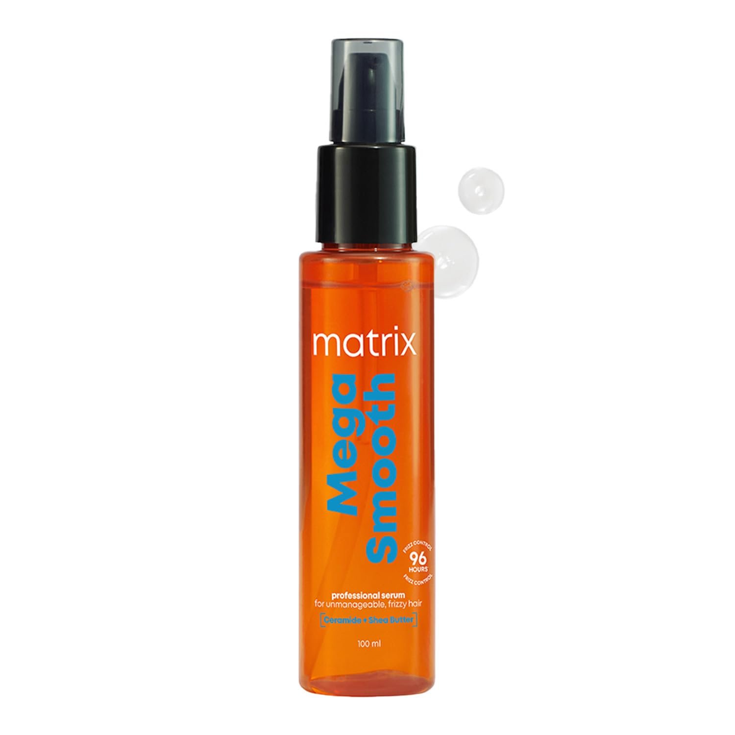 Matrix Professional Mega Smooth Anti-Frizz Serum with Shea Butter and Ceramides| Max Smoothness for 4 Days | Used by 1 Lakh Hairstylists*| For All Hair Types | 100ml thumbnail