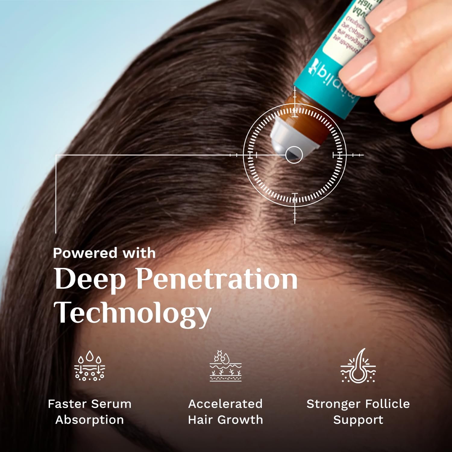 Pilgrim Advanced Hair Growth Serum Roll On with Redensyl & AnaGain - 25ml New Hair Growth in 28 Days, Korean Black Rice, Rosemary, Reduce Hair Fall, Hair Regrowth, Increase Hair Density, Thi thumbnail