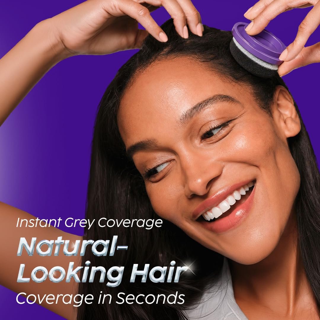 PLIX The Plant Fix Black Sesame Anti-Greying Cover-Up Hair Powder | Instant Grey Root Coverage | Temporary Hair Color Touch-Up Powder for Grey Hair | Easy & Quick Application thumbnail