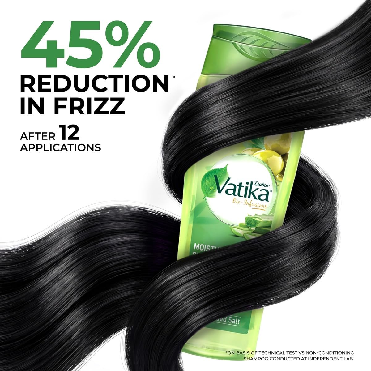 Dabur Vatika Bio-Infusions Moisture Boost Shampoo | Spanish Olive & Aloe Vera | 2% Plant Hyaluron + Hyaluronic Acid | Deep Moisture & Natural Shine | For Dry & Dehydrated Hair thumbnail
