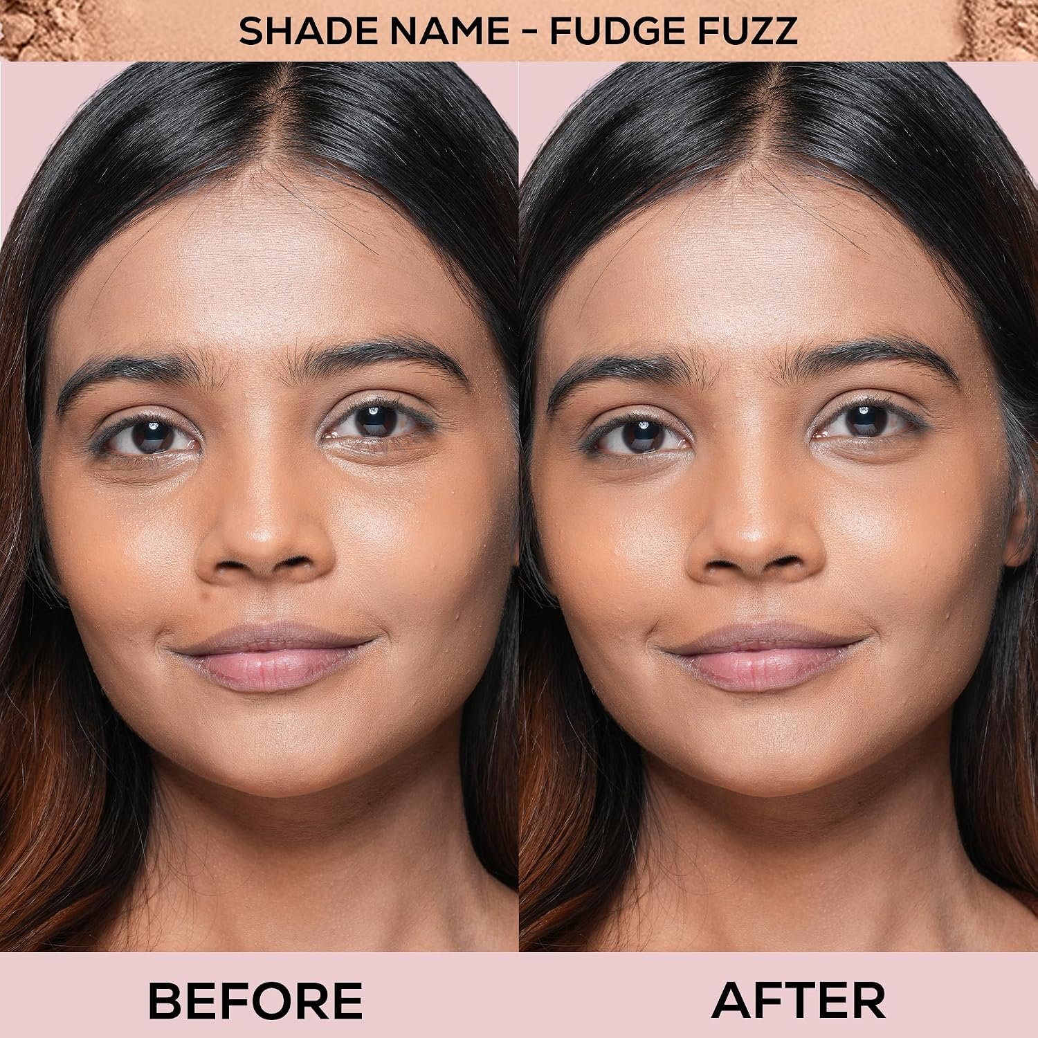 RENEE Bollywood Filter Blurring Compact - Fudge Fuzz | Pore Minimising, Matte Finish, Full Coverage, Rich Pay-off | Blurs Pores & Blemishes | 9g thumbnail